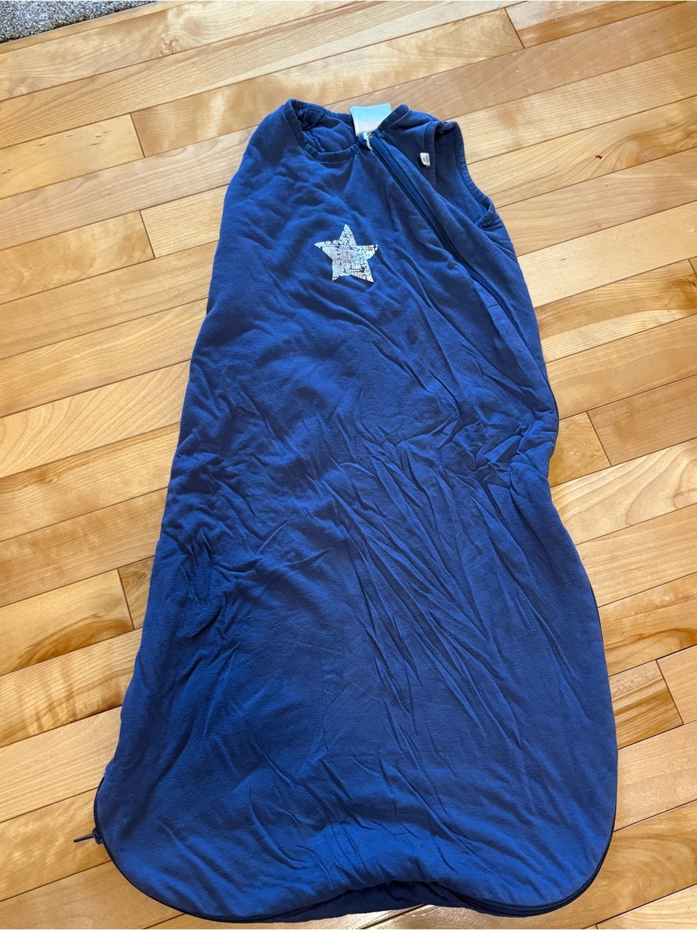 Perlim pin pin sleep sack navy blue Size 6-12 m Bamboo